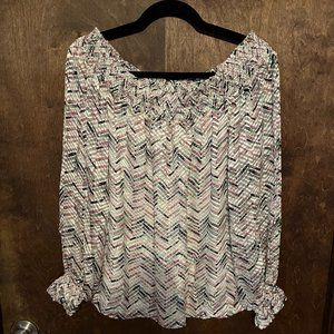 WHITE HOUSE BLACK MARKET OFF SHOULDER BLOUSE